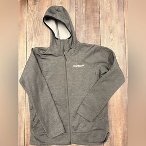 Karbon Grey Full-Zip Hooded Jacket